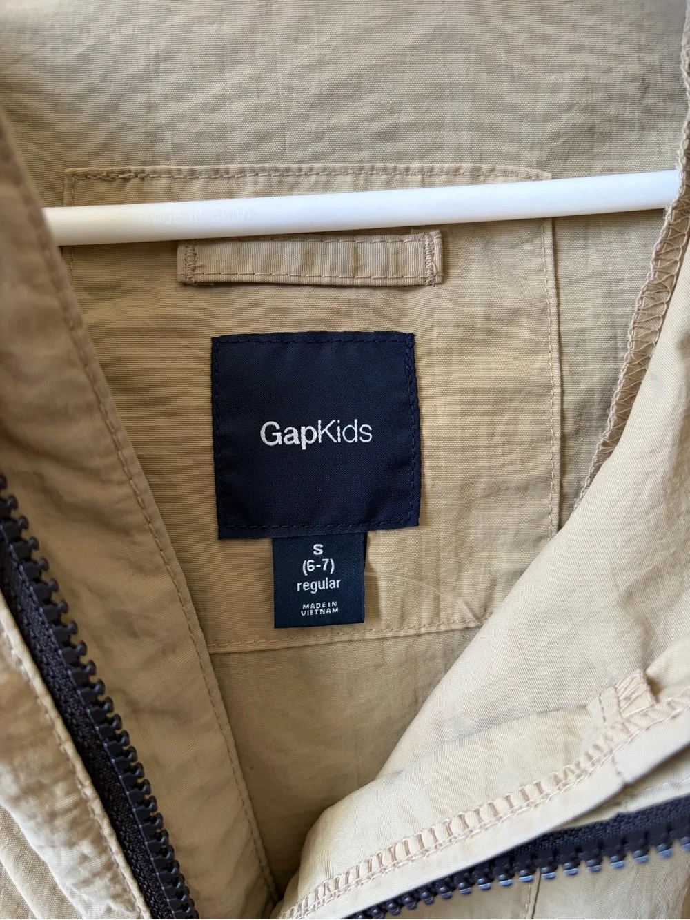 GAP Kids Beige Hooded Raincoat